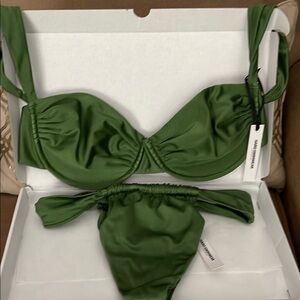 Green Women's Swimwear Set